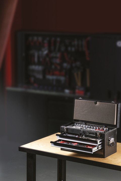 Coffre outils équipé, 114pc