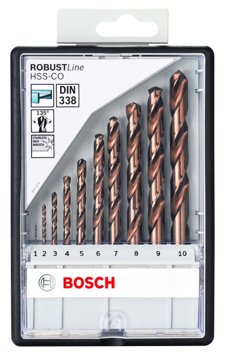Coffret 10 forets HSS-Co PRO I