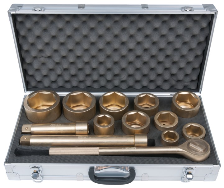 Coffret 13 douilles 1'' BRONZE