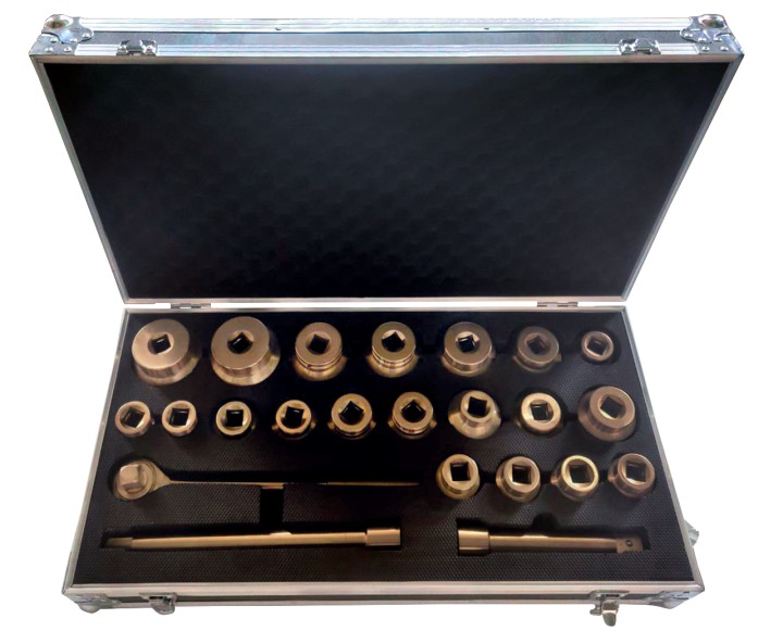 Coffret 23 douilles 1'' BRONZE