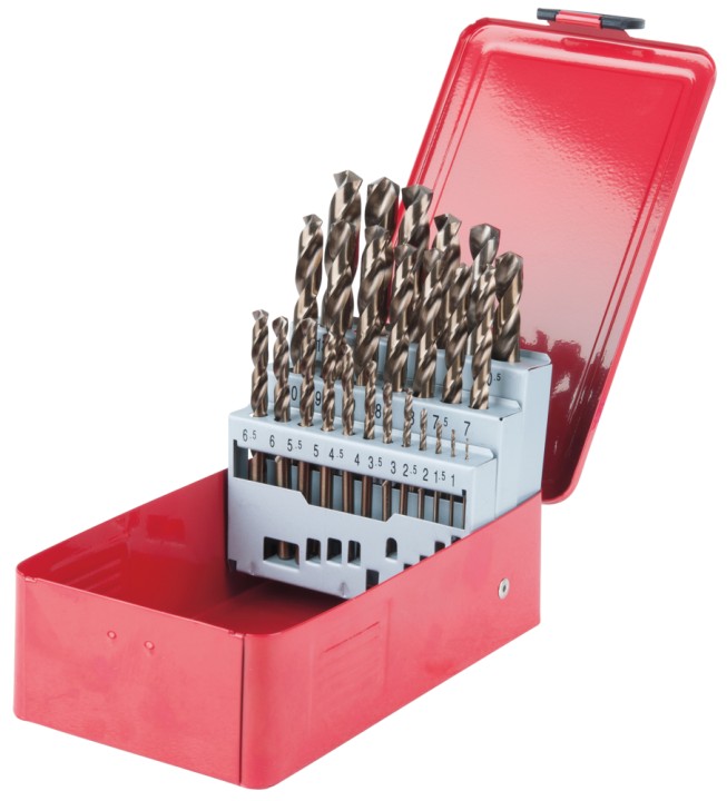 Coffret 25 forets HSS-CO,1-13