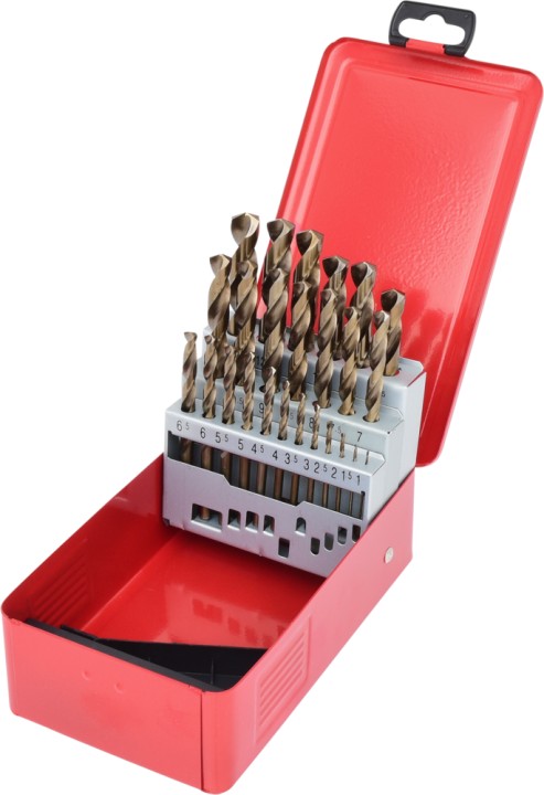 Coffret 25 forets HSS-CO,1-13