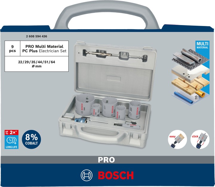Coffret 6trépans PRO PCPlus Mu