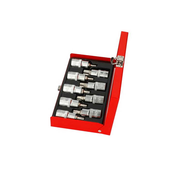 Coffret 9 douilles TORX E10-26