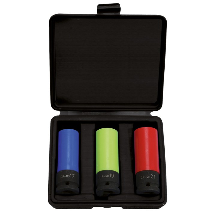 Coffret de 3 douilles à chocs