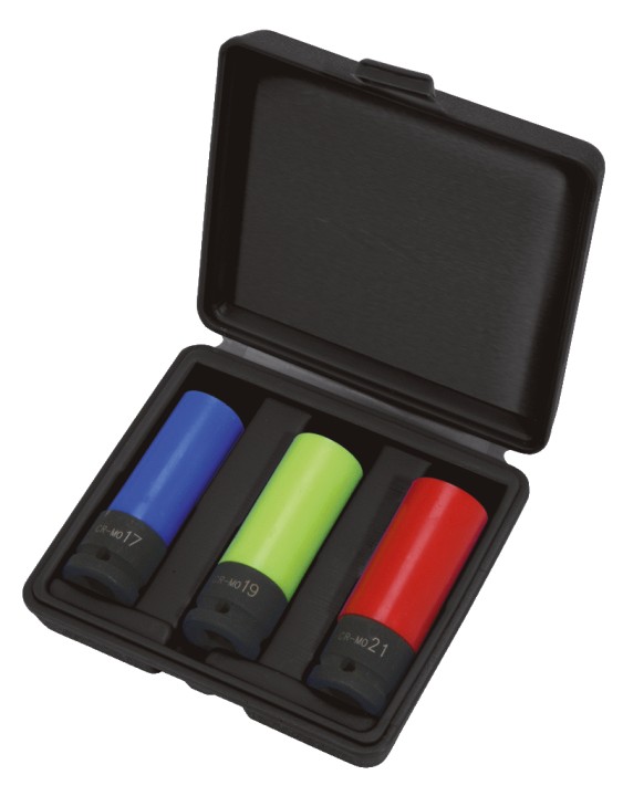 Coffret de 3 douilles à chocs