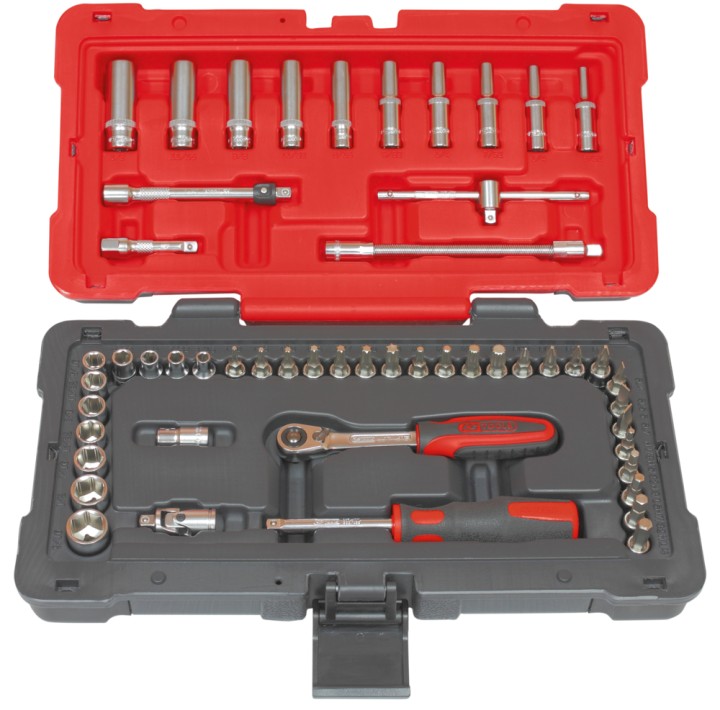 Coffret douilles + access. 1/4
