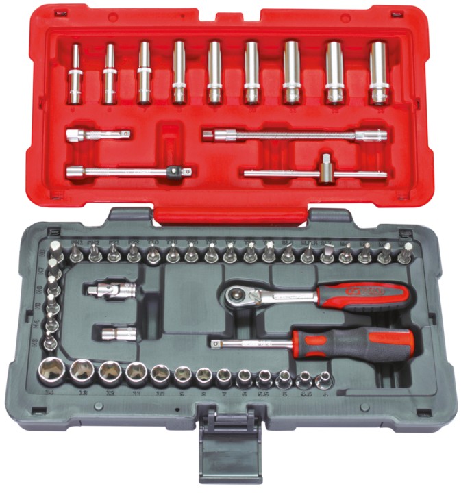 Coffret douilles + access. 1/4