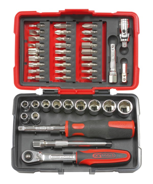 Coffret douilles + access. 1/4