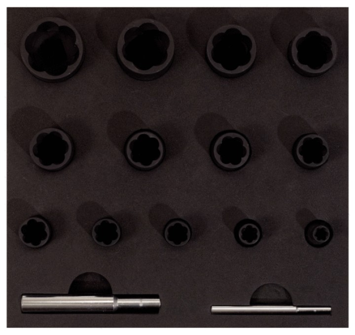 Coffret douilles à chocs spé.