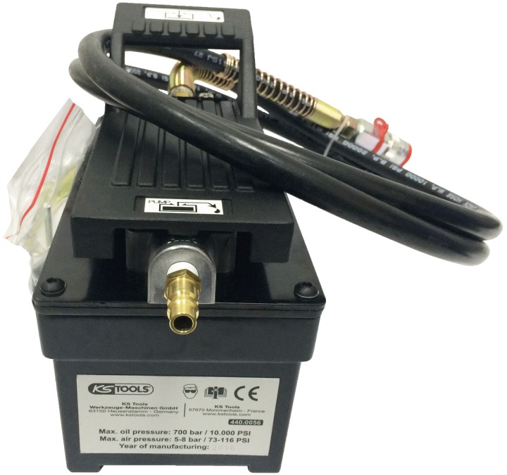 Coffret pompe hydrau. pneumat.