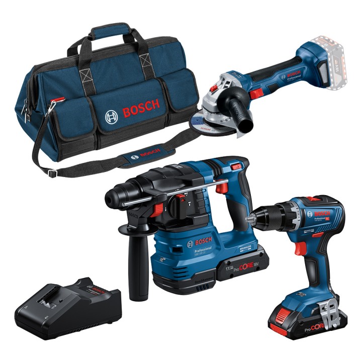 Combo kit 3 outils : GSR/GWS/GBH