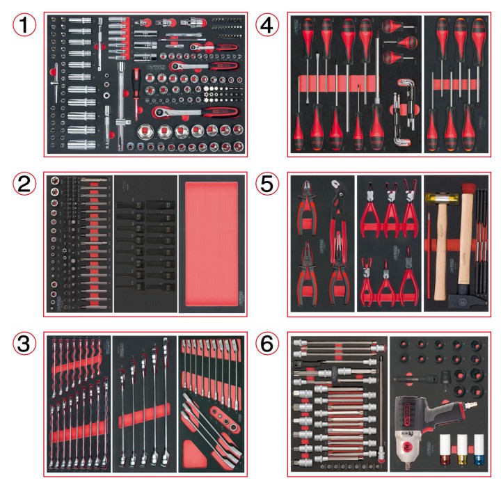 Compo 6 tiroirs servante 429pc