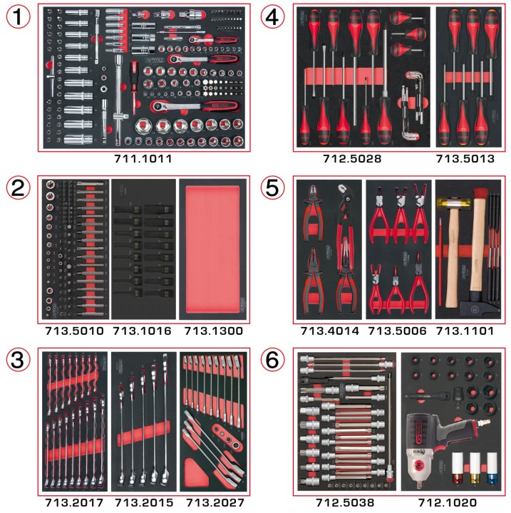Compo 6 tiroirs servante 429pc