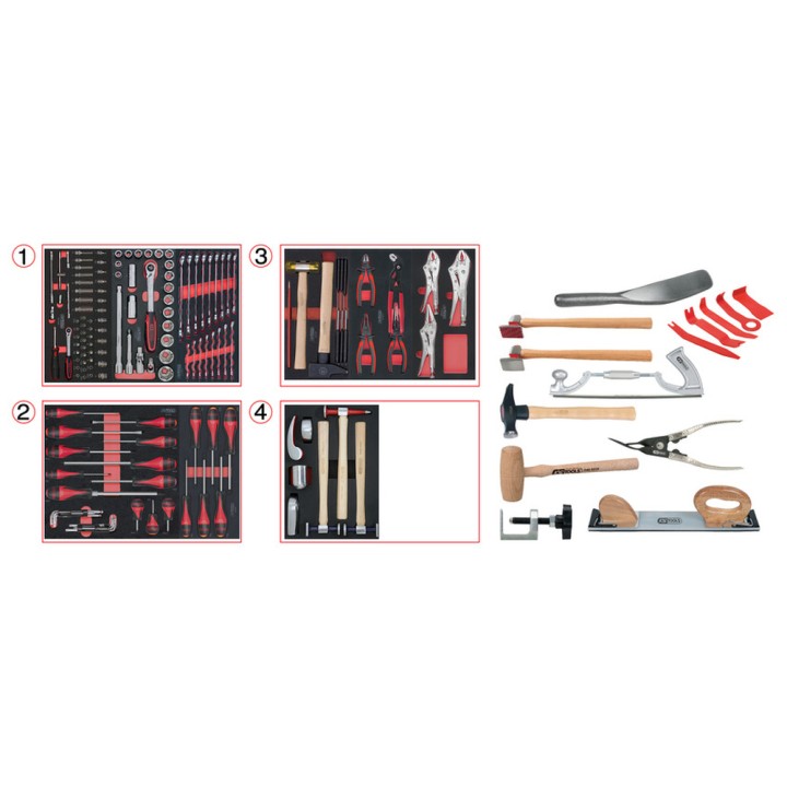 Compo carrosserie, 154 pcs