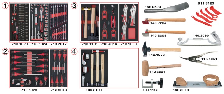 Compo carrosserie, 154 pcs