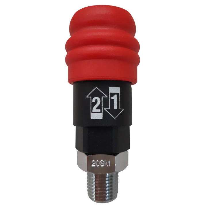 Coupleur mâle 1/2", 44 mm