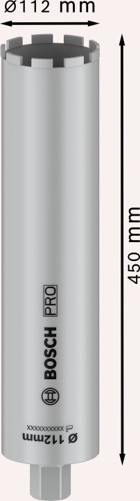 Couronne diam eau PRO 112x450