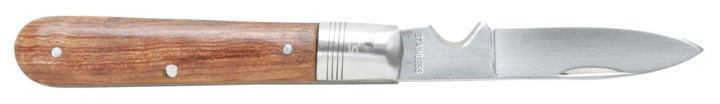Couteau élec. lame droite inox