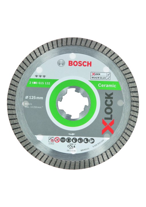 Disque Diam Ceramic Extraclean turbo Xlock PRO 125x22.23x7mm