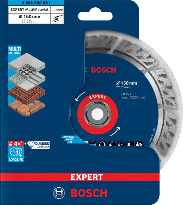 Disque Diam Multi-materiaux EXPERT 150x22.23x2.4x12mm