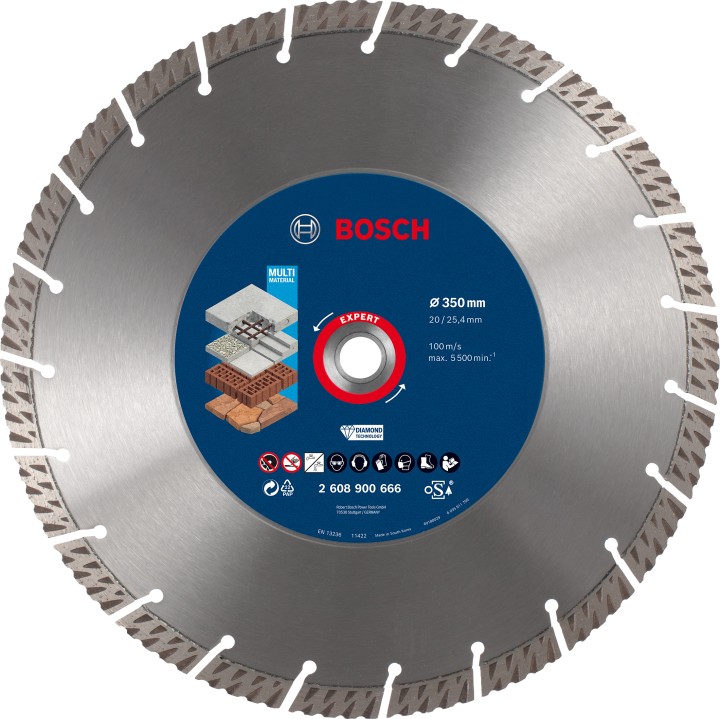 Disque Diam Multi-materiaux EXPERT 350x20/25.40x3.3x15mm