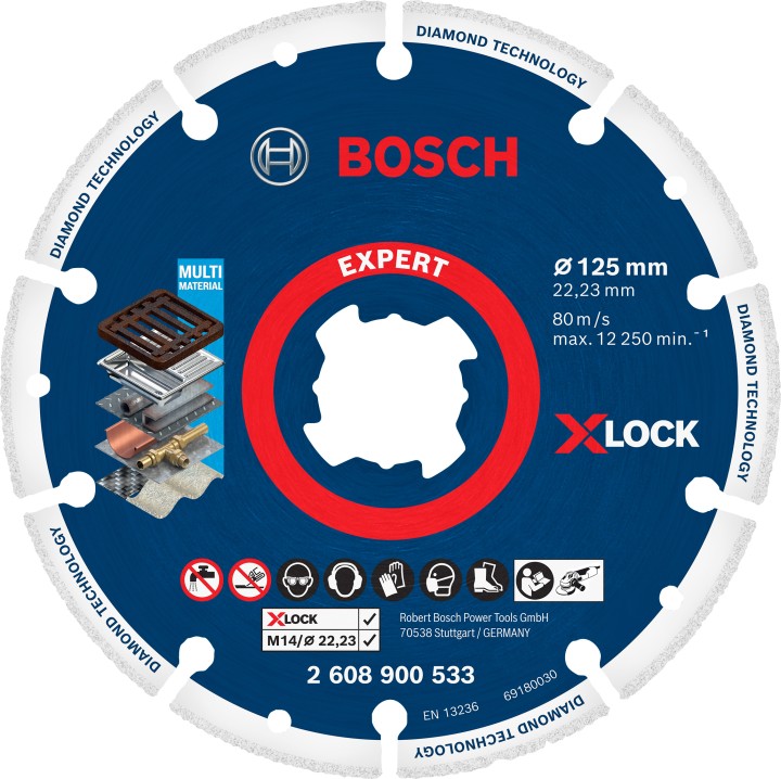 Disque Diam pour le métal X-LOCK 125mm