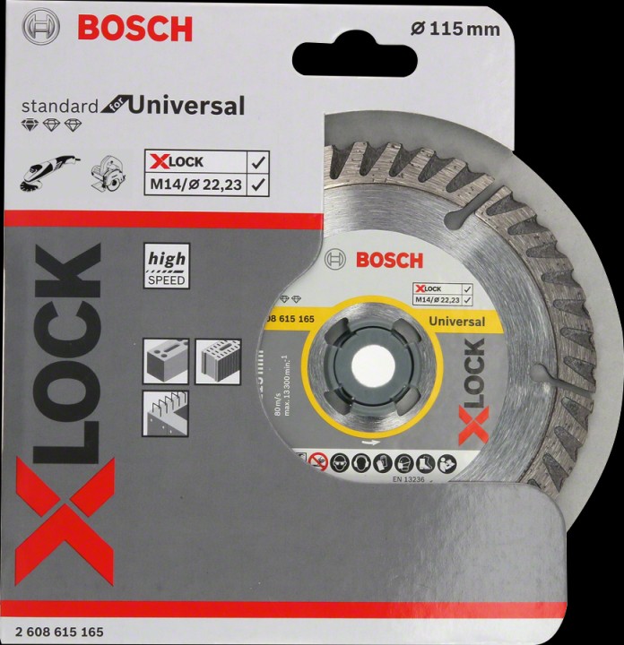 Disque Diam Universal XLock PRO 115x22.23x10mm