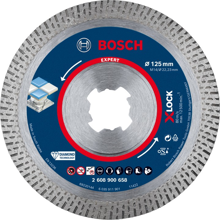 Disque Diam XLOCK Hard Ceramic EXPERT 125x22,23x1.6x10mm