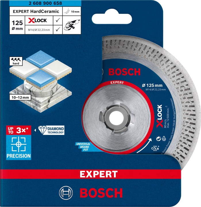 Disque Diam XLOCK Hard Ceramic EXPERT 125x22,23x1.6x10mm