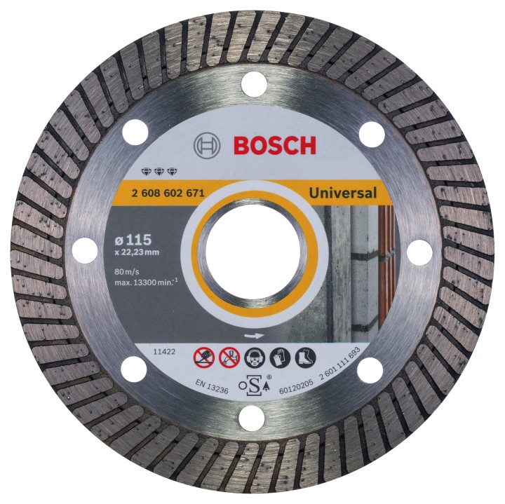 Disque Diamé Universal PRO turbo 115x22,23x12mm