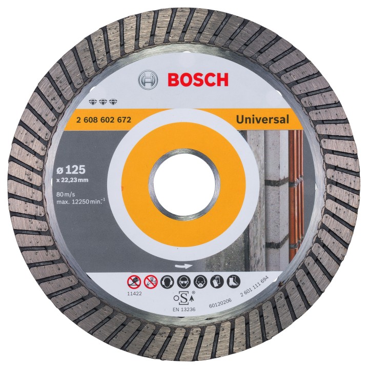 Disque Diamé Universal PRO turbo 125x22,23x12mm
