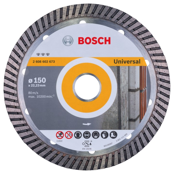 Disque Diamé Universal PRO turbo 150x22,23x12mm