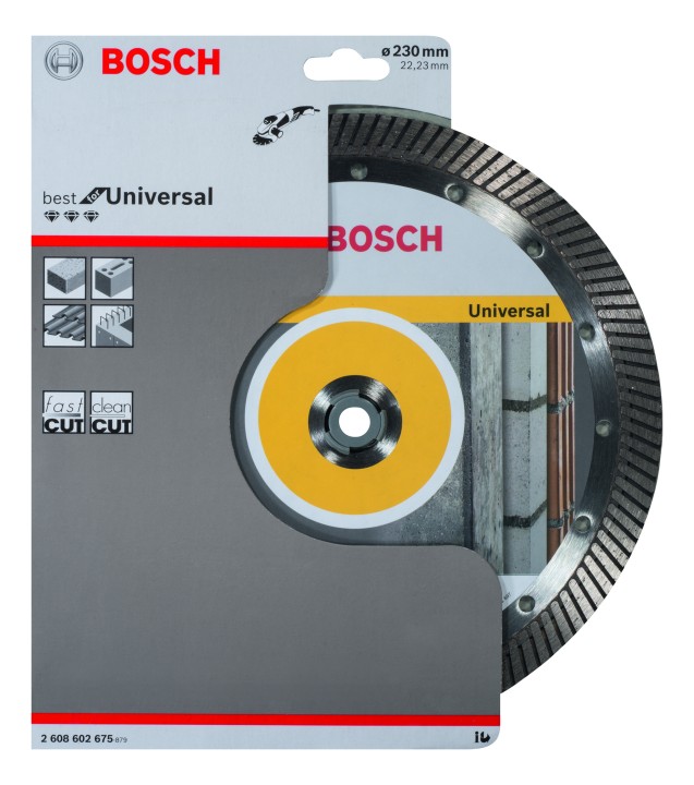 Disque Diamé Universal PRO turbo 230x22,23x12mm