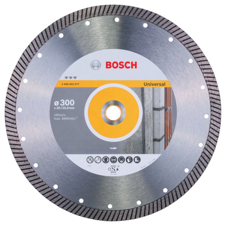 Disque Diamé Universal PRO turbo 300x20,00/25,40x15mm