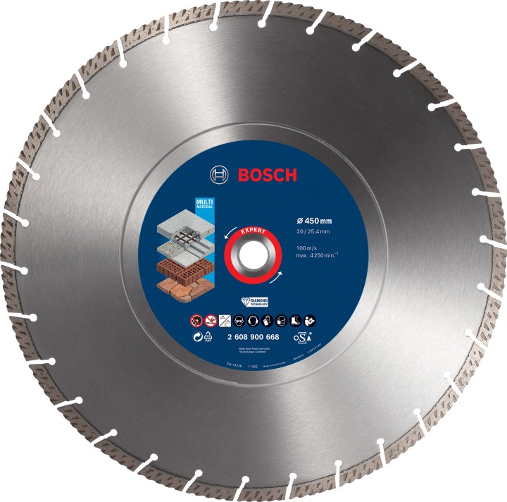Disque Diamnd Multi-materiaux EXPERT 450x25.40x3.3x12mm