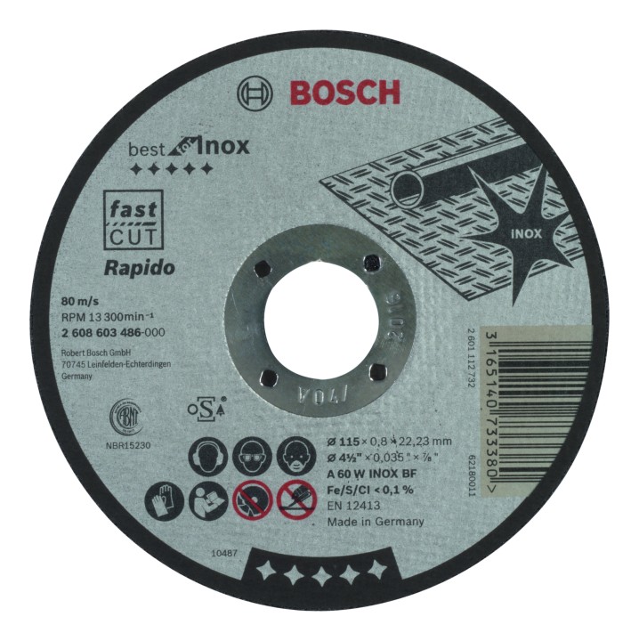 Disque PRO Métal Inox 115x0.8x