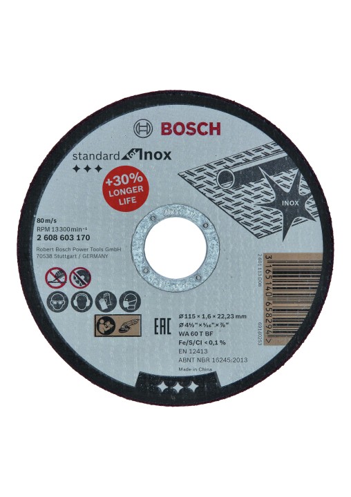 Disque PRO Métal Inox 115x1.6x