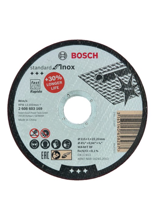 Disque PRO Métal Inox 115x1x22