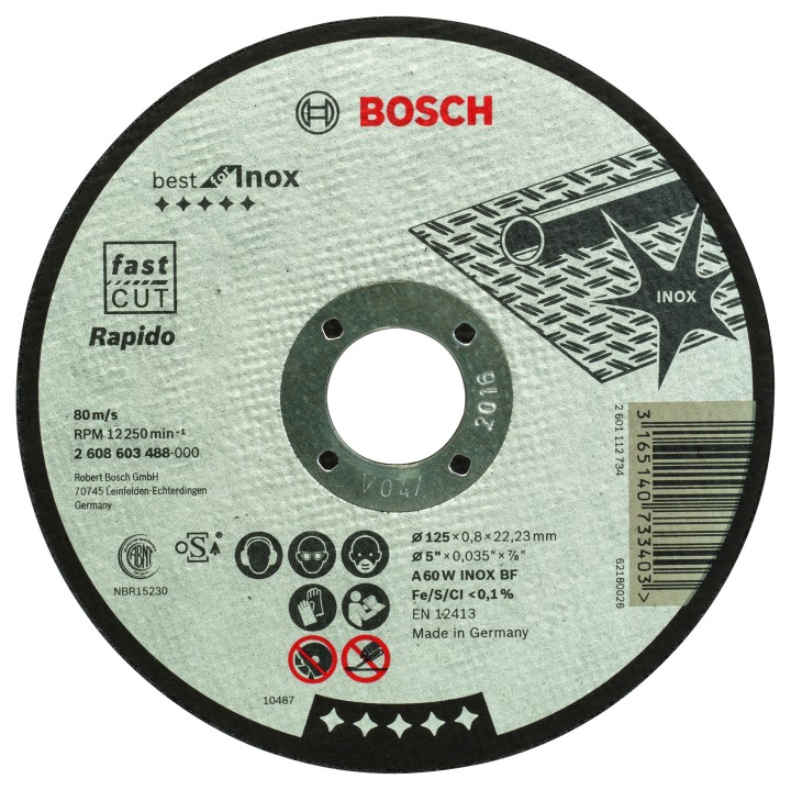 Disque PRO Métal Inox 125x0.8x