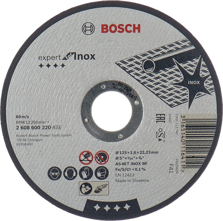Disque PRO Métal Inox 125x1.6x