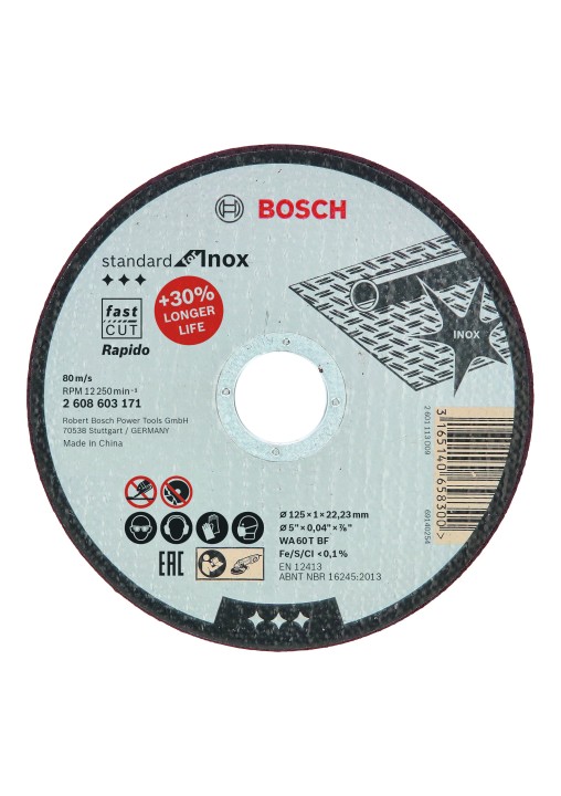 Disque PRO Métal Inox 125x1x22