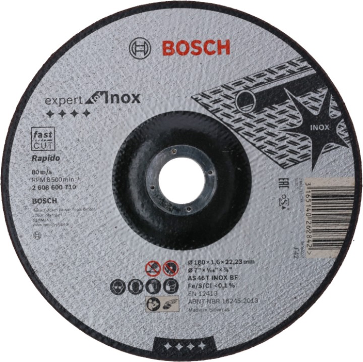 Disque PRO Métal Inox 180x1.6x