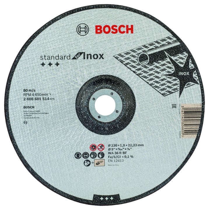 Disque PRO Métal Inox 230x1.9x
