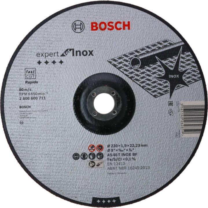 Disque PRO Métal Inox 230x1.9x