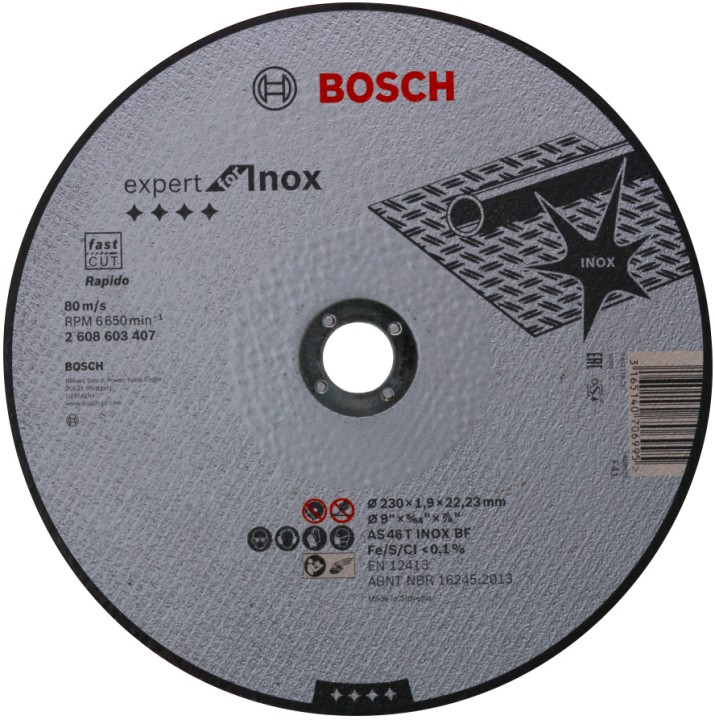 Disque PRO Métal Inox 230x1.9x