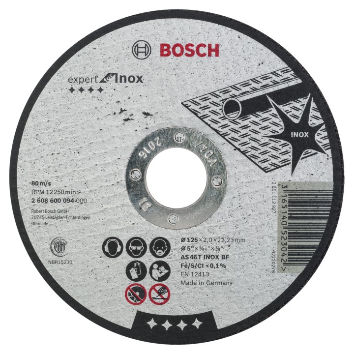 Disque PRO pour l'Inox 125x2x2