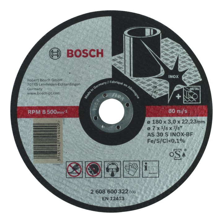 Disque PRO pour l'Inox 180x3x2
