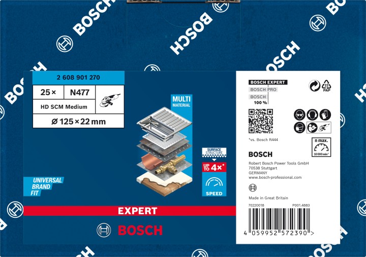 Disque SCM N477 EXPERT 125mm M