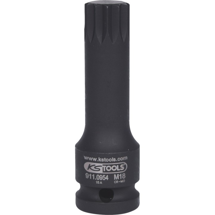 Douille choc 1/2'' XZN M18x75